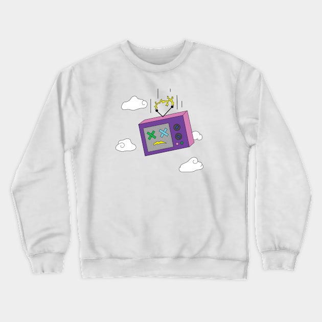 Falling T.V Crewneck Sweatshirt by zero three